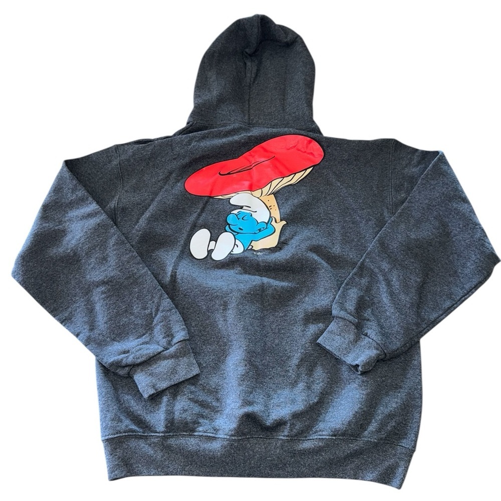 Men’s The Smurfs Gray Graphic Hoodie M
